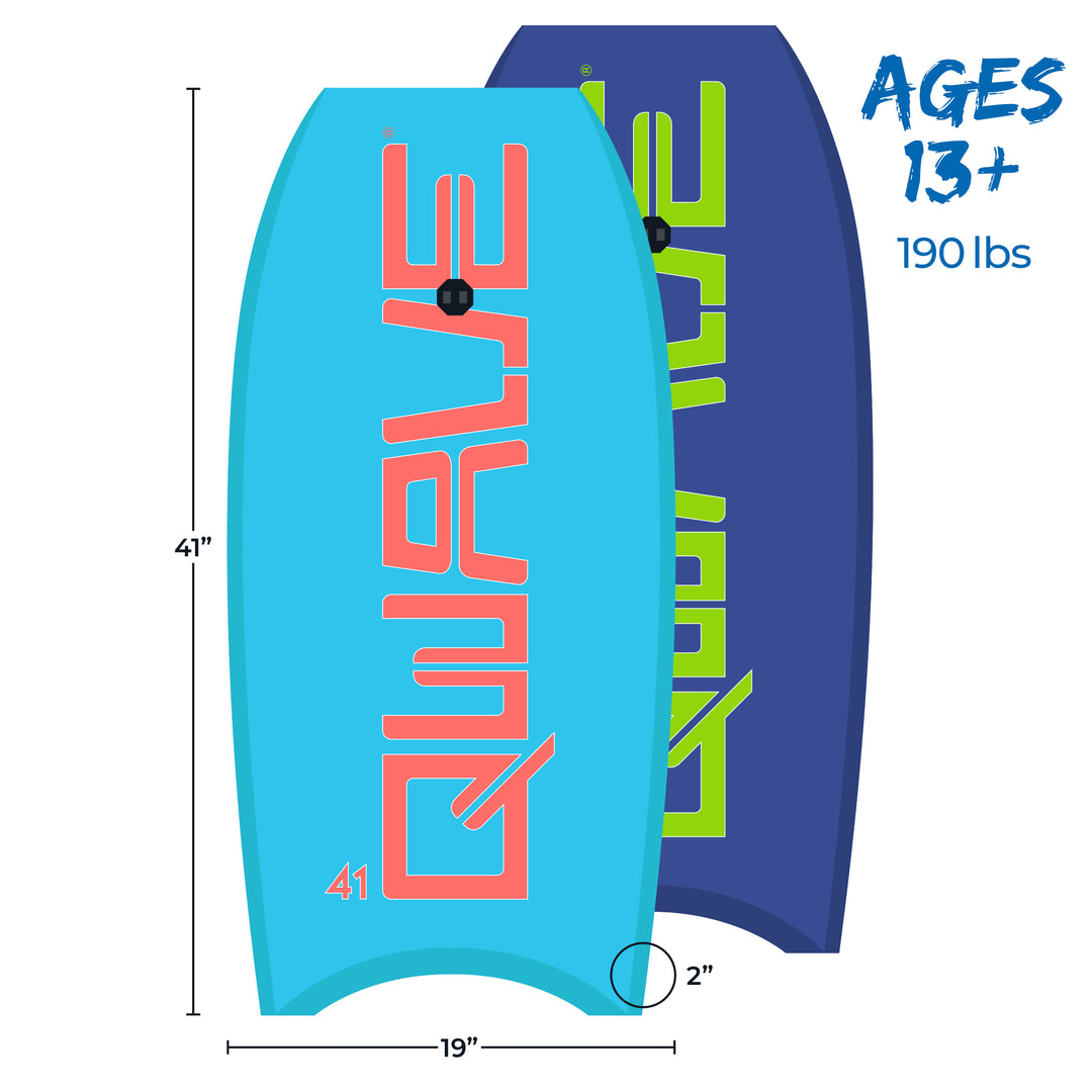 Qwave Hard Slick Bodyboard 33' - 45' | Qwave Gear