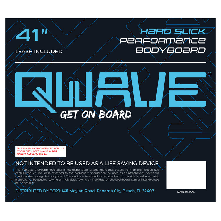 Qwave Hard Slick Bodyboard 33' - 45' | Qwave Gear