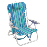 Qwave 4-Position Lace-Up Backpack Folding Beach Chair