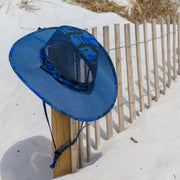 Qwave Mesh Safari Hat - Blue