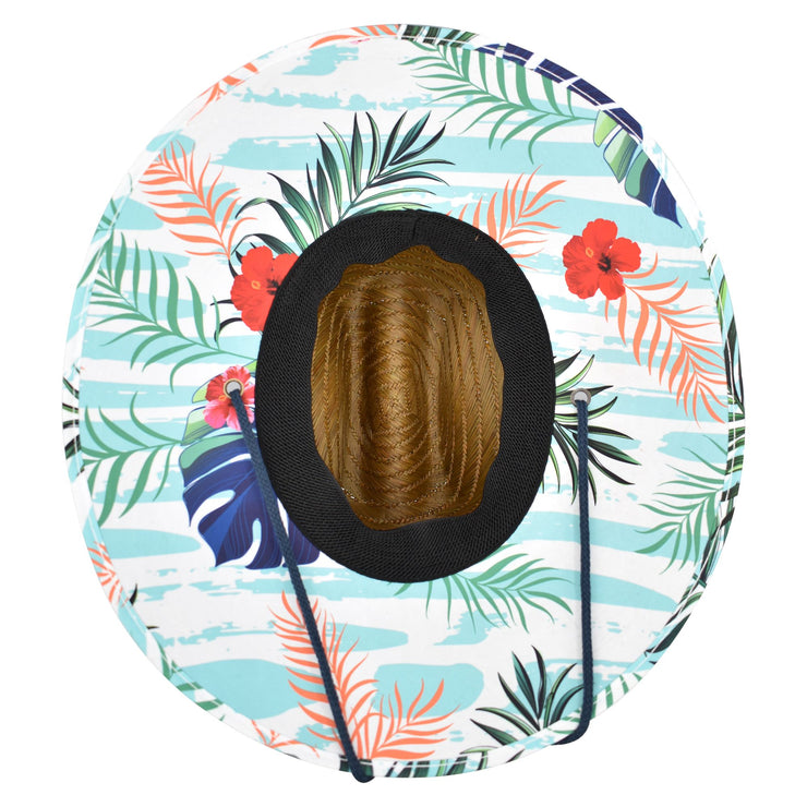 Qwave Straw Hats for Women - Stylish Tropical Print Designs, Beach
