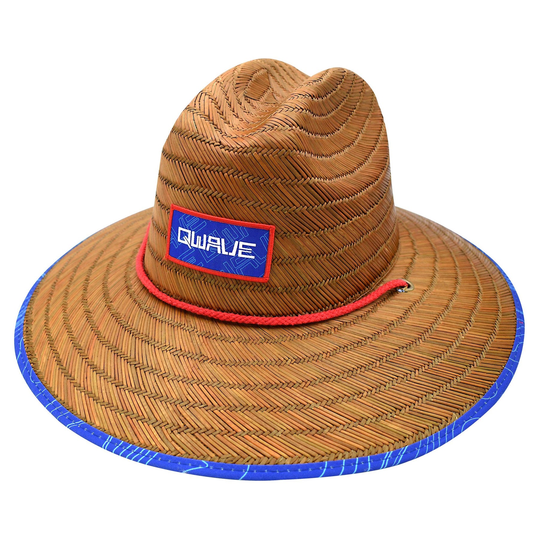 Qwave Mens Straw Hat - Cool Fishing Print Designs, Beach Gear Sun Hats for  Men Protects from Summer Sun - Lifeguard Hat - Topography Print